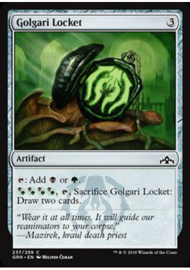 (英)【Foil】ゴルガリのロケット / Golgari Locket【GRN】 No.237