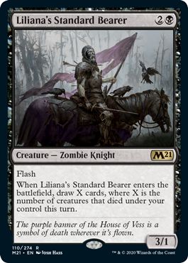 (英)リリアナの軍旗手 / Liliana's Standard Bearer【M21】 No.110