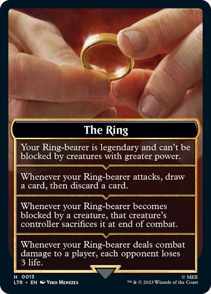 (英)「指輪」両面補助カード / The Ring Double-Faced Helper Card【LTR-TOKEN】 No.013