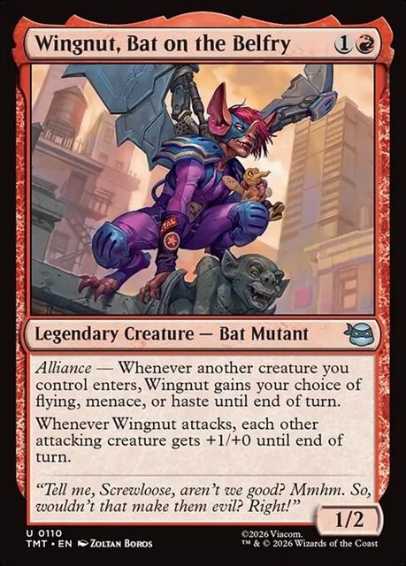 (英)【Foil】風変わりなコウモリ、ウィングナット / Wingnut, Bat on the Belfry【TMT】 No.110