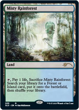 (英)霧深い雨林 / Misty Rainforest【SLU】 The Enemy Fetch Lands No.005