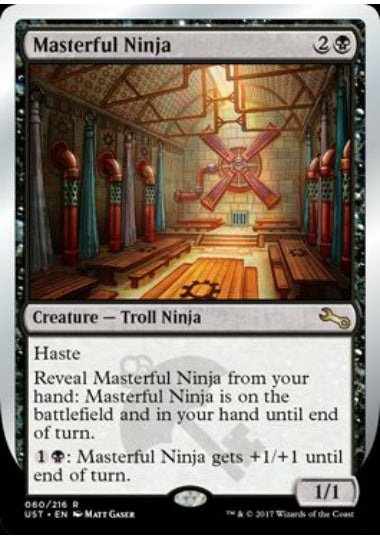 (英)【Foil】Masterful Ninja 【UST】 No.060