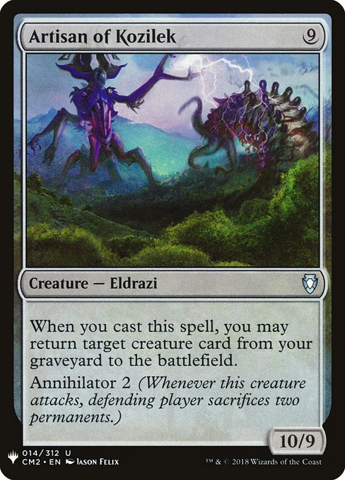 (英)コジレックの職工 / Artisan of Kozilek【MB1】 No.0002