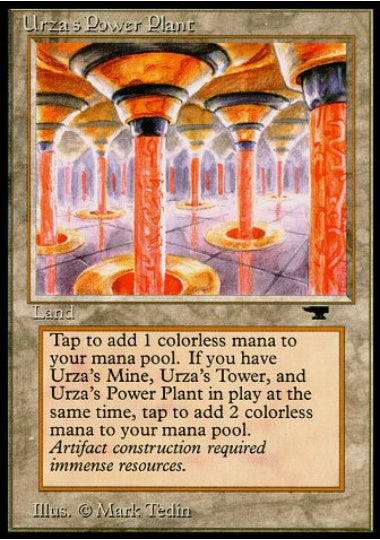 (英)ウルザの魔力炉 / Urza's Power Plant【ATQ】 (柱) No.084B