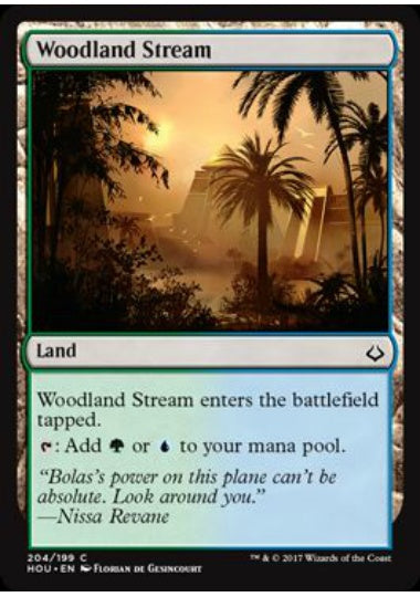 (英)森林地の小川 / Woodland Stream【HOU】 プレインズウォーカーデッキ収録 No.204