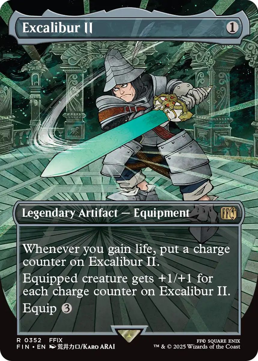 (英)エクスカリバーII / Excalibur II ★ボーダーレス★(木版画) 【FIN】 No.352
