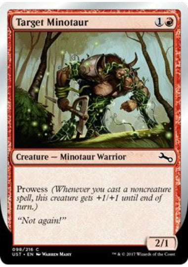 (英)【Foil】Target Minotaur 【UST】 (蔦)No.098D