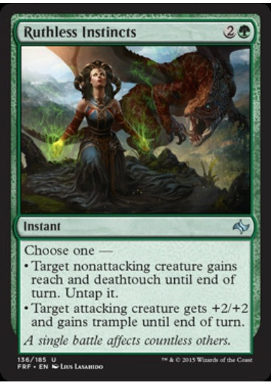 (英)【Foil】無情な本能 / Ruthless Instincts【FRF】 No.136