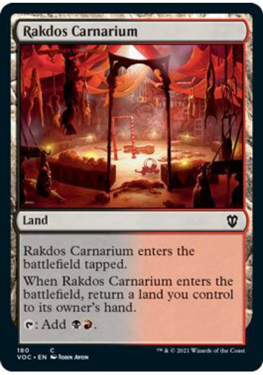 (英)ラクドスの肉儀場 / Rakdos Carnarium【VOC】 No.180