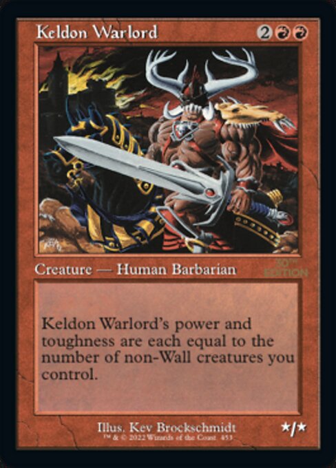 (英)ケルドの大将軍 / Keldon Warlord【30A】 旧枠加工カード No.453 ※トーナメントで使用することはできません。
