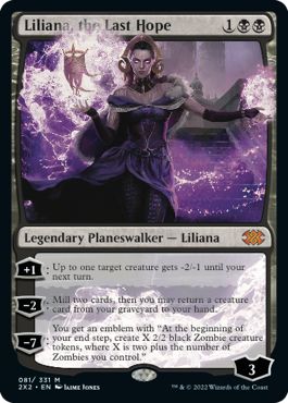 (英)【Foil】最後の望み、リリアナ / Liliana, the Last Hope【2X2】 No.081