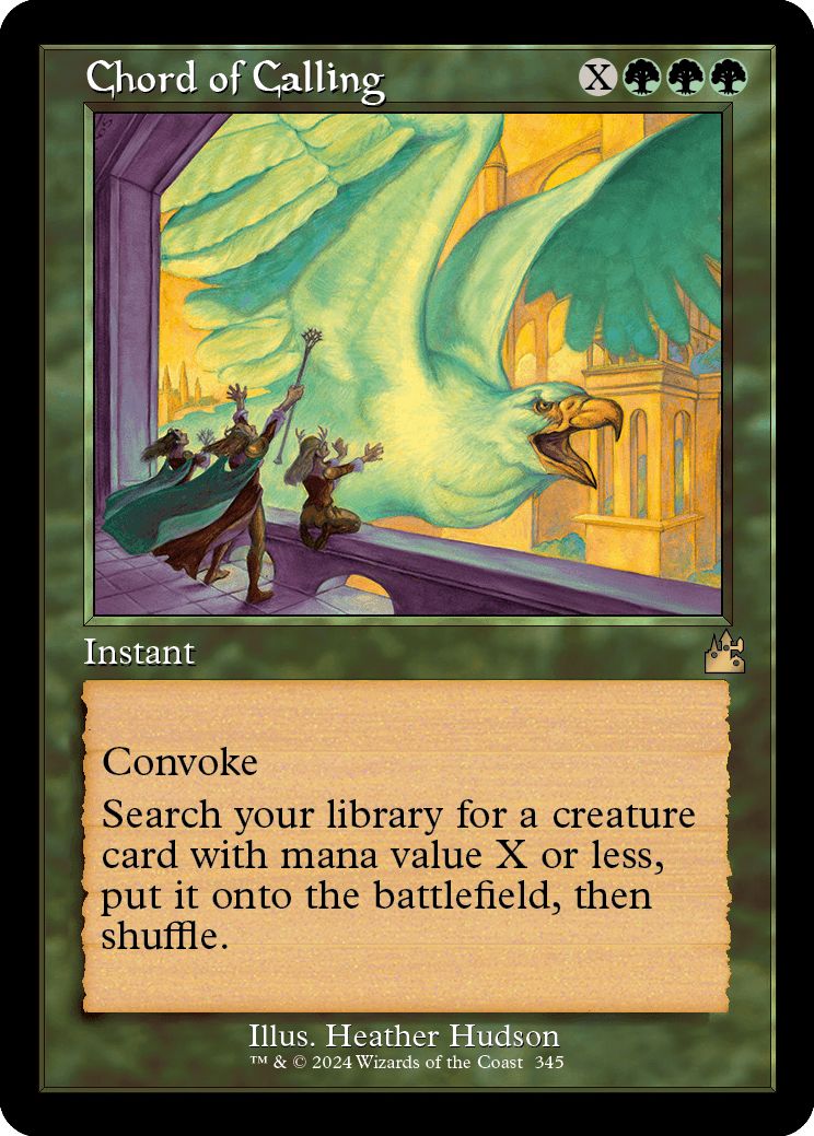 (英)【Foil】召喚の調べ / Chord of Calling ★ショーケース枠★(旧枠加工カード) 【RVR】 No.345