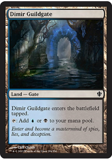 (英)ディミーアのギルド門 / Dimir Guildgate【C13】 No.284