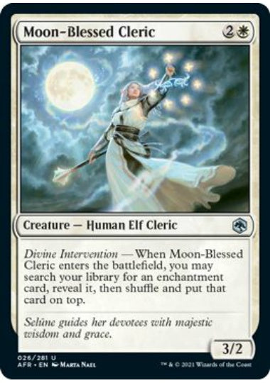 (英)月恵みのクレリック / Moon-Blessed Cleric【AFR】 No.026