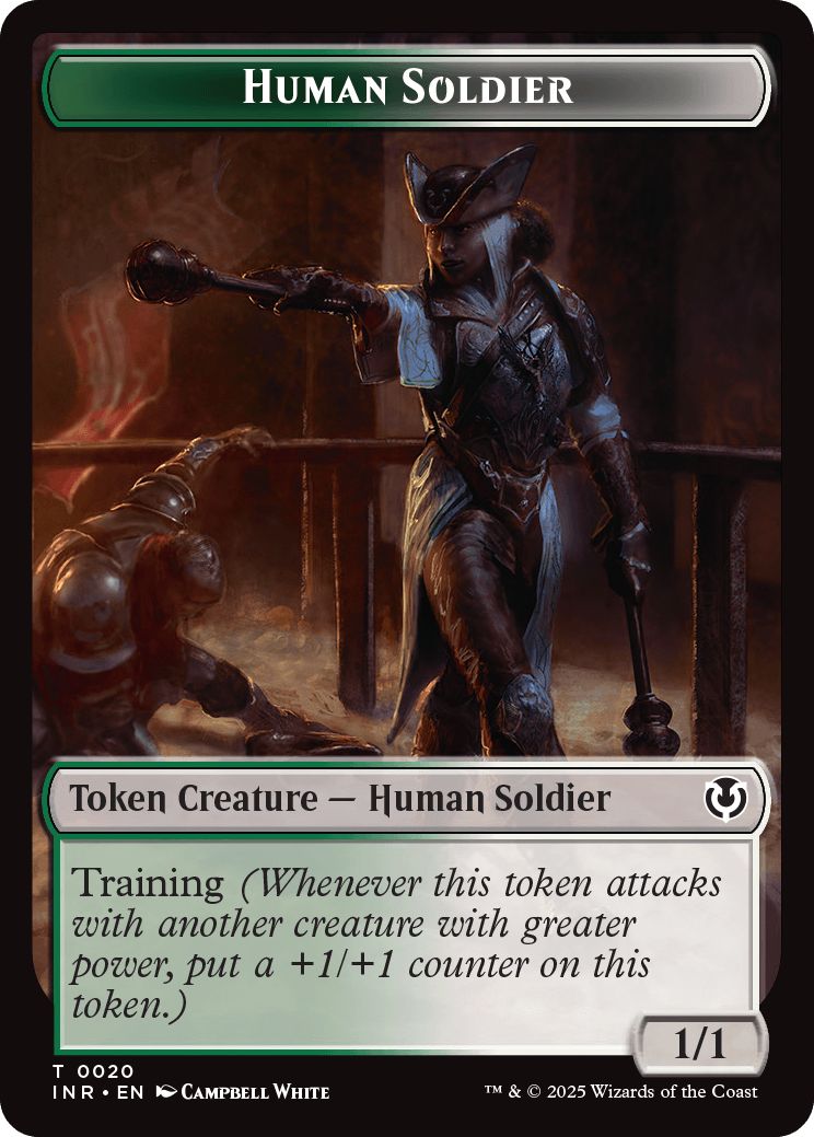 (英)人間・兵士トークン / Human Solider Token【INR-TOKEN】 No.020