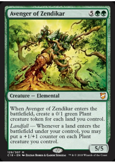 (英)ゼンディカーの報復者 / Avenger of Zendikar【C18】 No.129