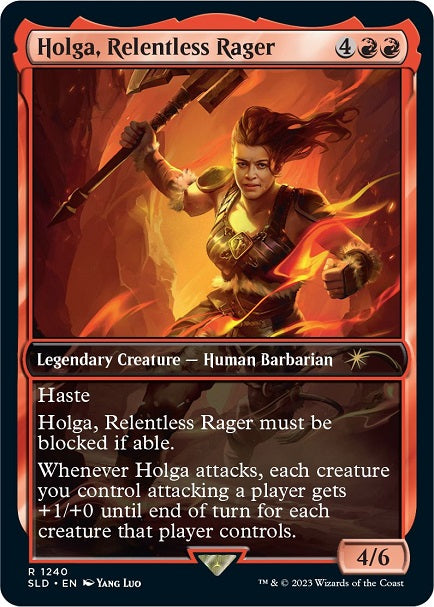 (英)【Foil】Holga, Relentless Rager【SLD】Secret Lair x Dungeons & Dragons: Honor Among Thieves No.1240