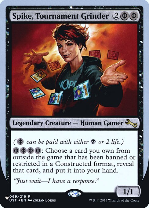 (英)【Foil】Spike, Tournament Grinder【UNF-LST】 No.024