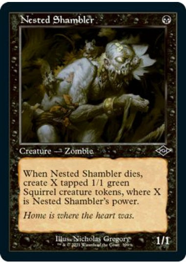 (英)【エッチングFoil】巣のシャンブラー / Nested Shambler ★ショーケース枠★(旧枠加工カード) 【MH2】 No.399