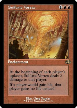 (英)【Foil】硫黄の渦 / Sulfuric Vortex ★ショーケース枠★(旧枠加工カード) 【DMR】 No.332