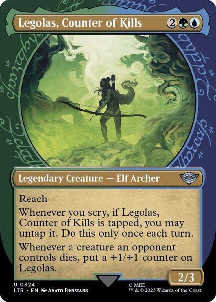 (英)打破数を競う者、レゴラス / Legolas, Counter of Kills ★ショーケース枠★(指輪フレーム) 【LTR】 No.324
