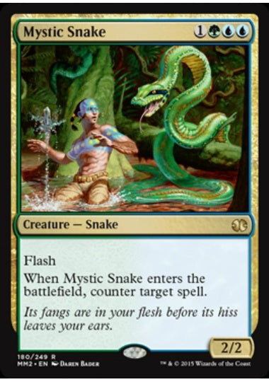 (英)【Foil】神秘の蛇 / Mystic Snake【MM2】 No.180