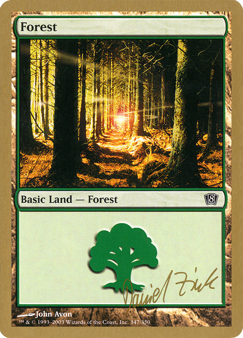(英)森 / Forest【WC03】 World Championship Decks 2003 Daniel Zink 金枠 No.127
