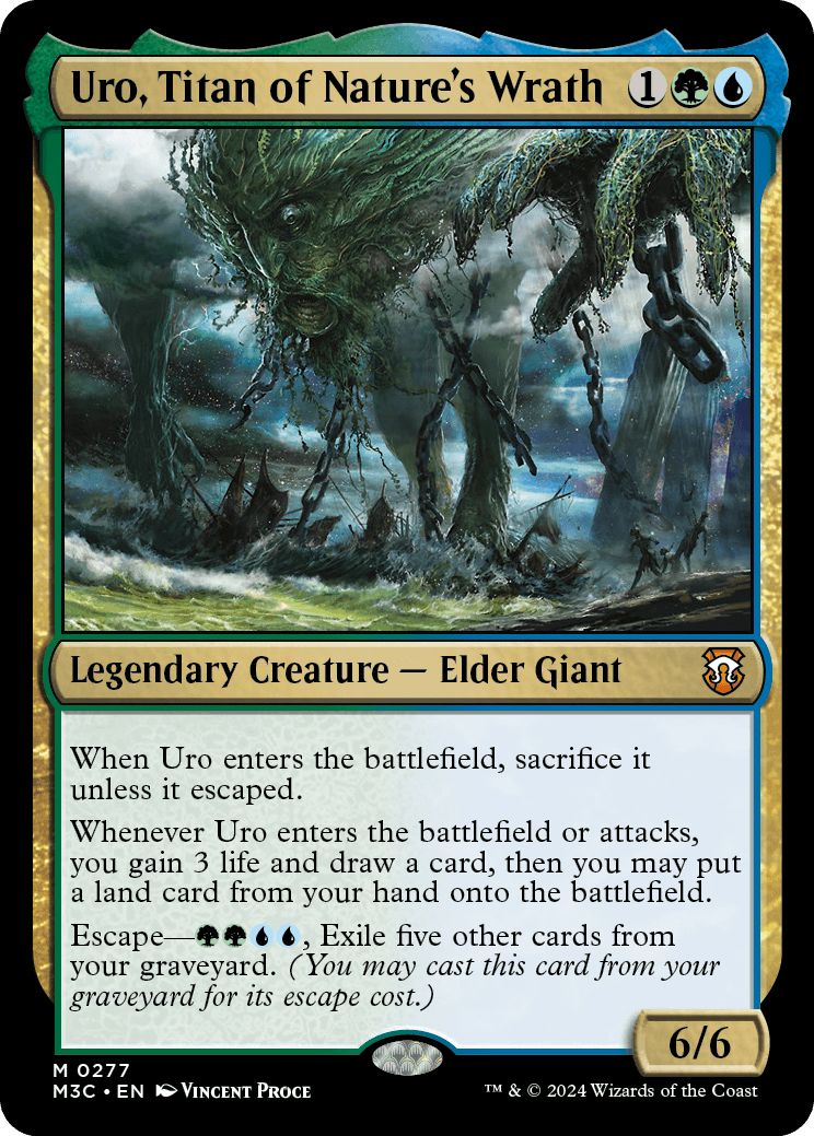 (英)自然の怒りのタイタン、ウーロ / Uro, Titan of Nature's Wrath【M3C】 No.277