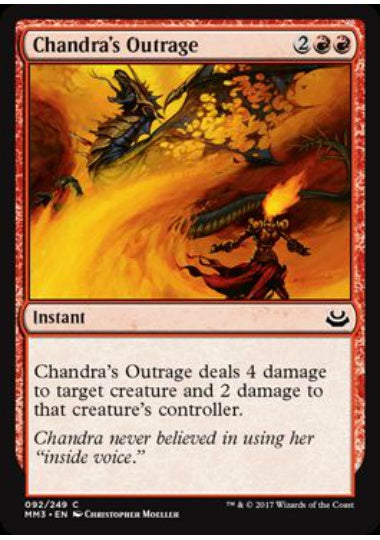 (英)【Foil】チャンドラの憤慨 / Chandra's Outrage【MM3】 No.092