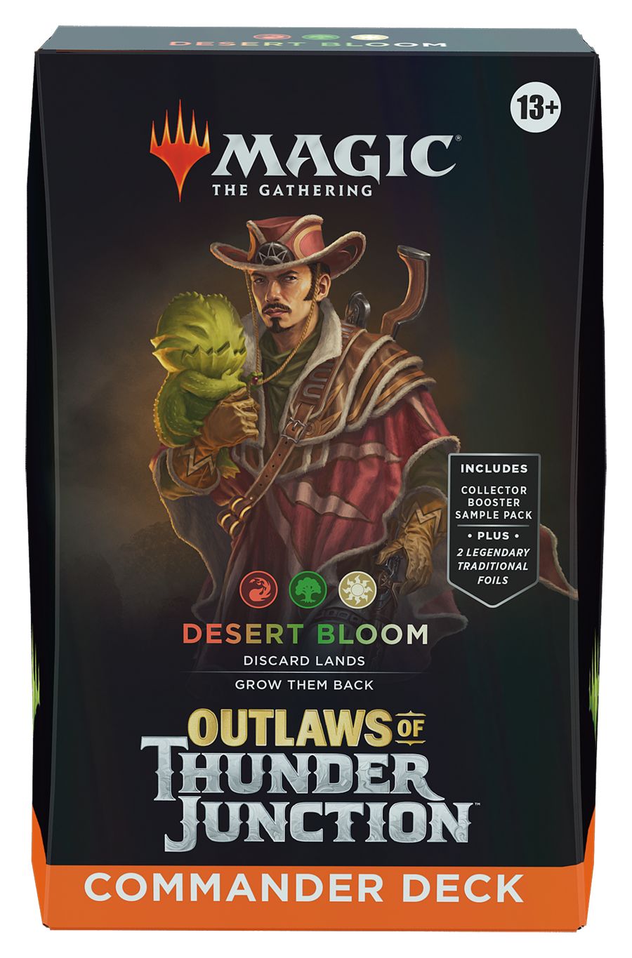 (英)サンダー・ジャンクションの無法者 統率者デッキ「砂漠に咲く花」 / Outlaws of Thunder Junction Commander Deck "Desert Bloom"【BOX】 ※発送方法は「ゆうパック」を選択してください。