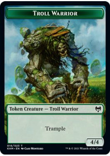 (英)トロール・戦士トークン / Troll Warrior Token【KHM-TOKEN】 No.016