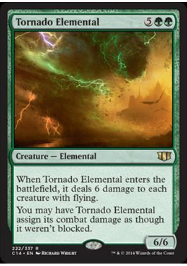 (英)大竜巻の精霊 / Tornado Elemental【C14】 No.222