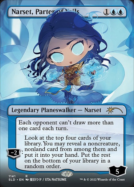 (英)【Foil】覆いを割く者、ナーセット / Narset, Parter of Veils【SLD】Li'l'er Walkers No.1141