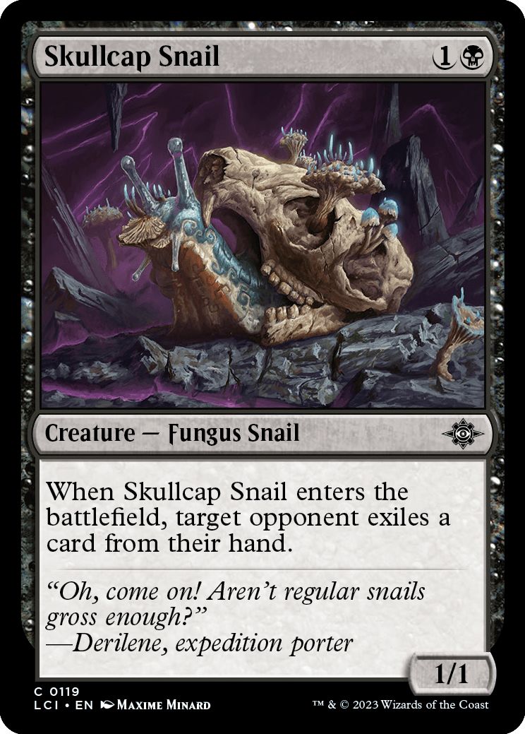 (英)【Foil】頭蓋マイマイ / Skullcap Snail【LCI】 No.119