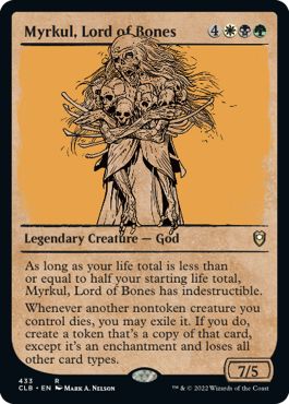 (英)【Foil】骨の王、マークール / Myrkul, Lord of Bones ★ショーケース枠★(ルールブック・カード) 【CLB】 No.433