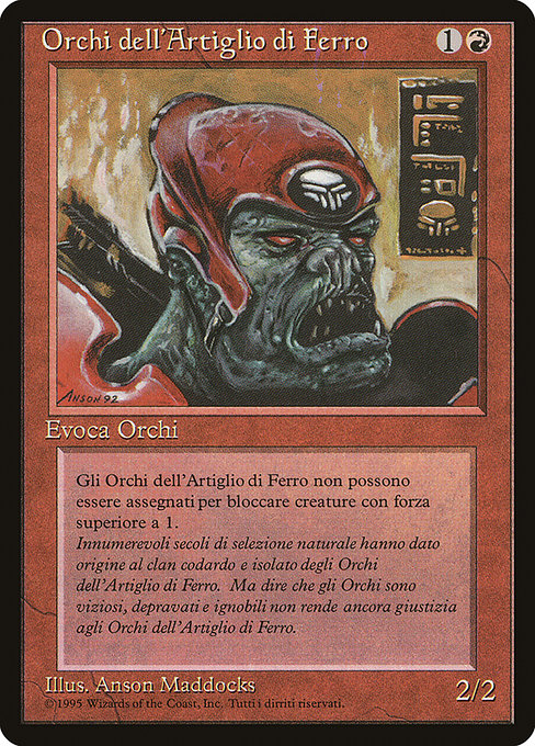 (イタリア語)Orchi dell'Artiglio di Ferro / Ironclaw Orcs【REN】 No.021