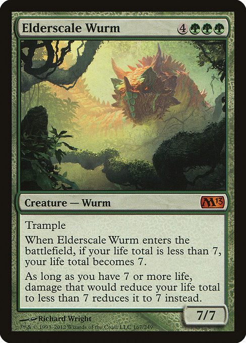 (英)【Foil】古鱗のワーム / Elderscale Wurm【M13】 No.167