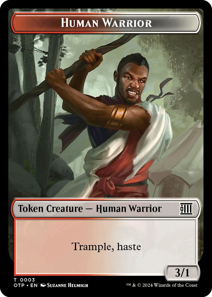 (英)人間・戦士トークン / Human Warrior Token【OTP-TOKEN】 No.003