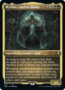 (英)【エッチングFoil】骨の王、マークール / Myrkul, Lord of Bones【CLB】 No.544