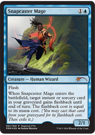 (英)【Foil】瞬唱の魔道士 / Snapcaster Mage【PRM】RPTQプロモ No.178