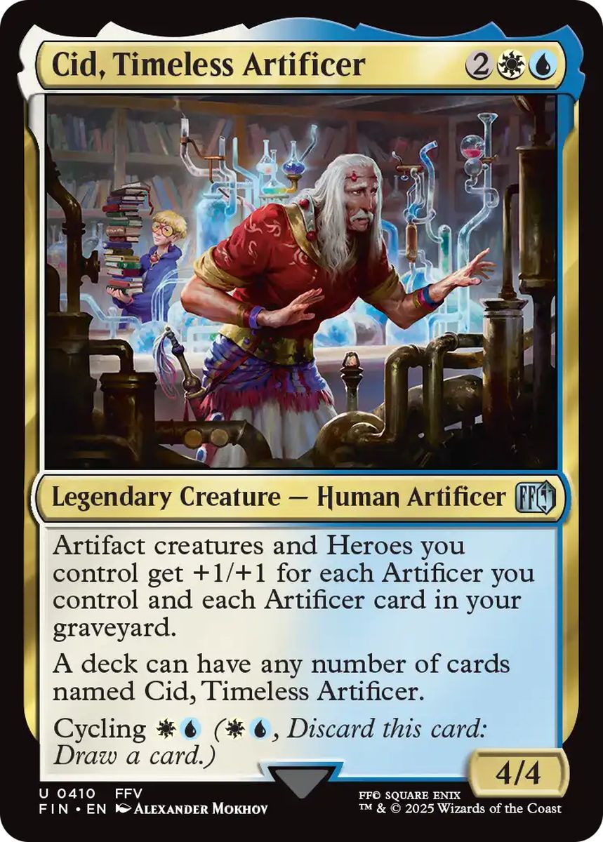 (英)【Foil】独創的な革新者、シド / Cid, Timeless Artificer【FIN】 No.410