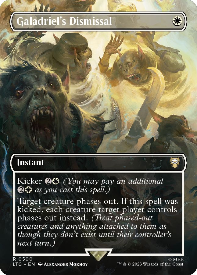 (英)【Foil】Galadriel's Dismissal ★ボーダーレス★(シーン・カード) 【LTC】 No.500