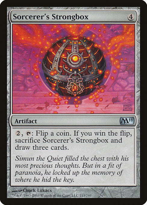 (英)【Foil】魔術師の金庫 / Sorcerer's Strongbox【M11】 No.213