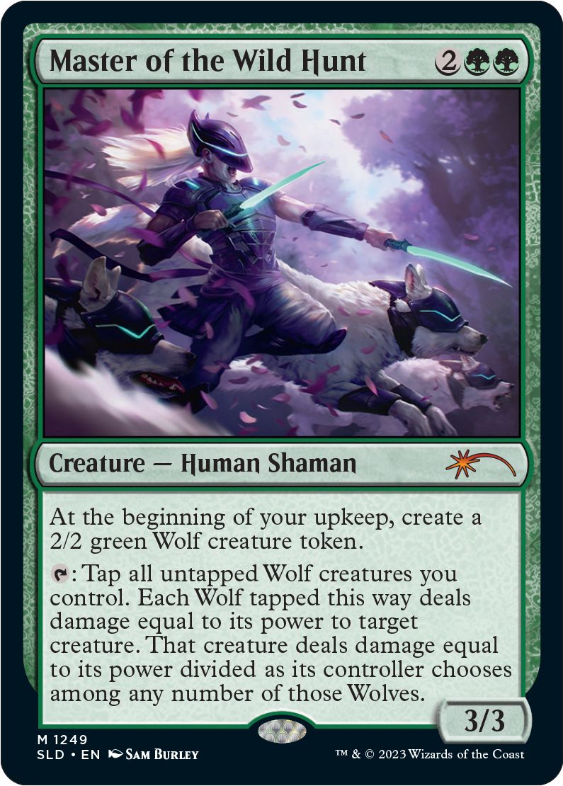 (英)【Foil】野生の狩りの達人 / Master of the Wild Hunt【SLD】Artist Series: Sam Burley No.1249