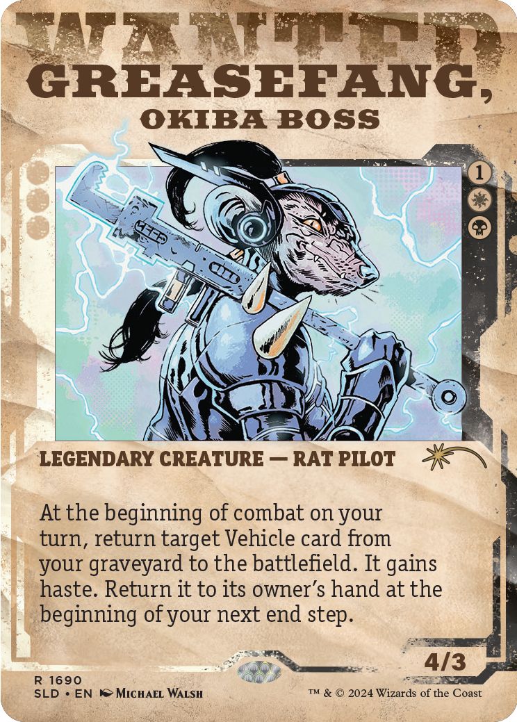 (英)大牙勢団の総長、脂牙 / Greasefang, Okiba Boss【SLD】 Showcase: Outlaws of Thunder Junction No.1690