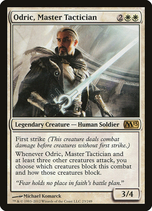 (英)【Foil】熟練の戦術家、オドリック / Odric, Master Tactician【M13】 No.023