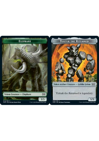 (英)【Foil】象トークン / Elephant TokenNo.014 - 復活のタクタクトークン / Tuktuk the Returned Token【2XM-TOKEN】 No.028