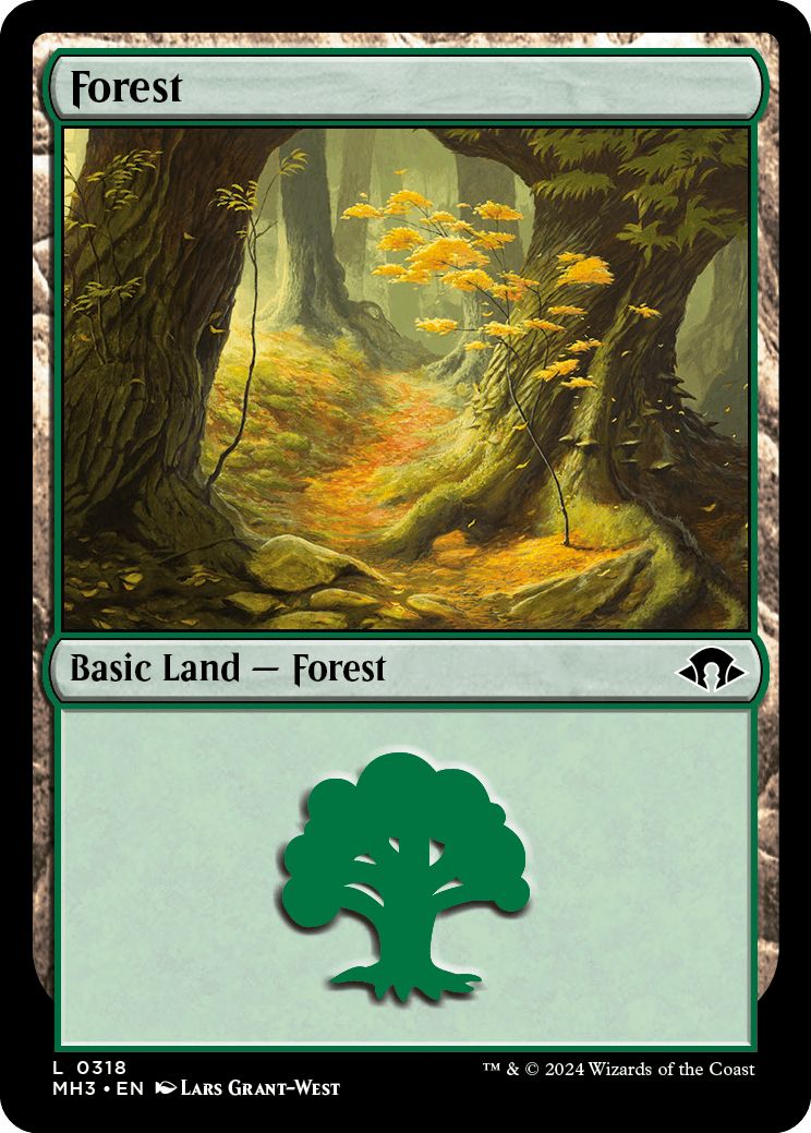 (英)【Foil】森 / Forest【MH3】 No.318
