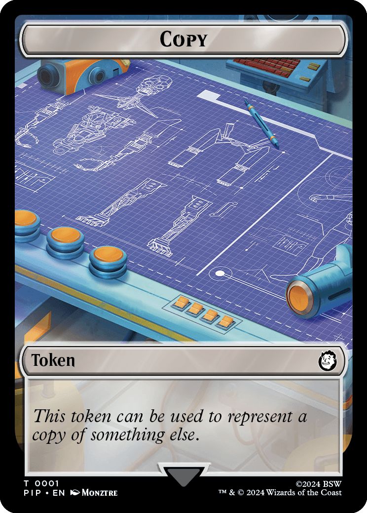 (英)コピートークン / Copy Token No.001 - 人間・騎士トークン / Human Knight Token【PIP-TOKEN】 No.002