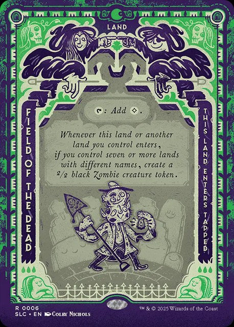 (英)【ハローFoil】死者の原野 / Field of the Dead【SLC】 Secret Lair Countdown Kit: An Encyclopedia of Magic No.033